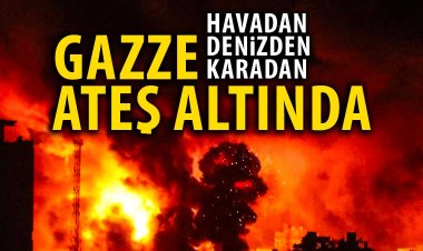 Terör rejimi, Gazze'yi üç koldan vuruyor