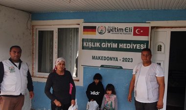 Avrupa Yetim Eli'nden Kuzey Makedonya'da yüzlerce çocuğa yardım