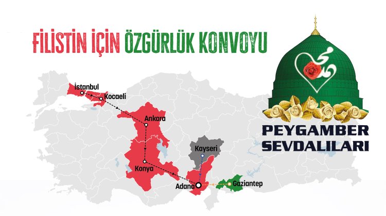 Peygamber Sevdalılarından İHH'nın 'Filistin için özgürlük konvoyu'na destek