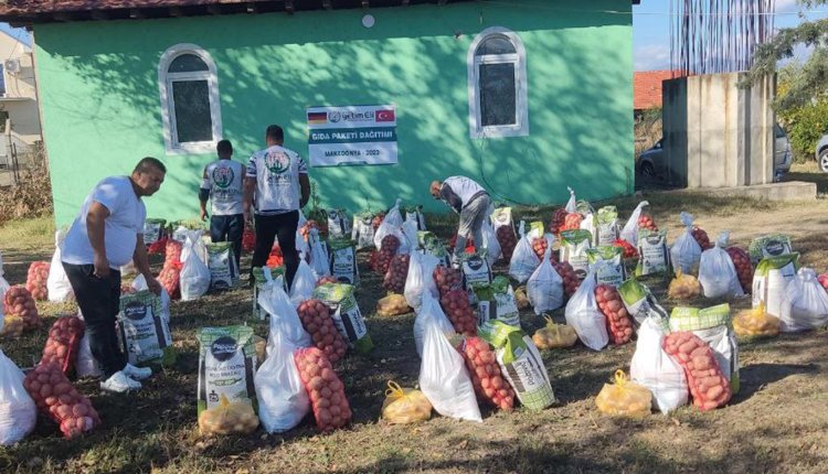 Avrupa Yetim Eli'nden Kuzey Makedonya'da gıda yardımı