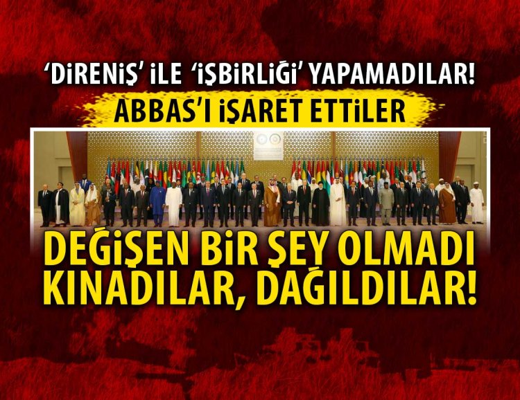 İslam İşbirliği Teşkilatı ve Arap Ligi Olağanüstü Zirvesi'nden ortak bildiri