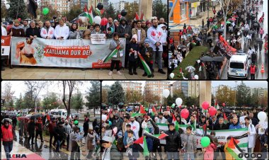 Gazzeli Rim'in doğum gününde sessiz yürüyüşün 6'ncısı gerçekleştirildi