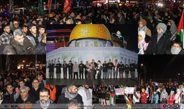 Diyarbakırlılar Aksa Tufanının 78'inci gününde de yine meydanlardaydı