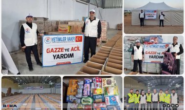 Yetimler Vakfı'ndan Gazze'ye yardım seferberliği
