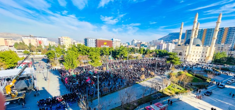 Mardin'de Gazze'ye Destek Mitingi düzenleniyor