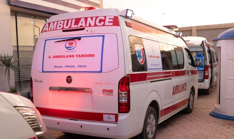 Yetimler Vakfı'ndan Gazze'ye ambulans yardımı
