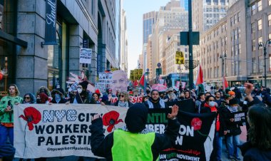 ABD'de halk Filistin için sokaklara döküldü