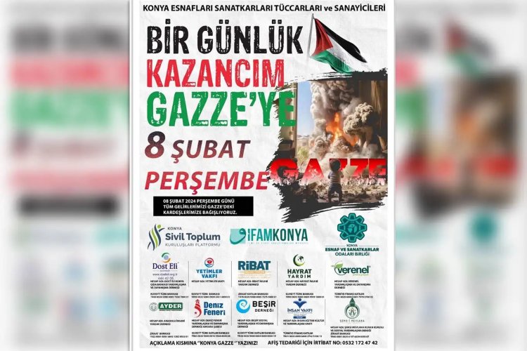 "Bir Günlük Kazancım Gazze'ye" kampanyası