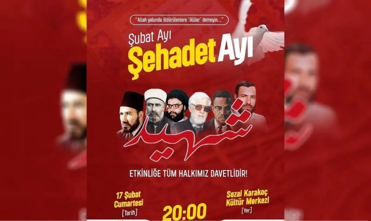 Şehitler Kervanı Platformu'ndan "Şehitler Gecesi" etkinliğine davet