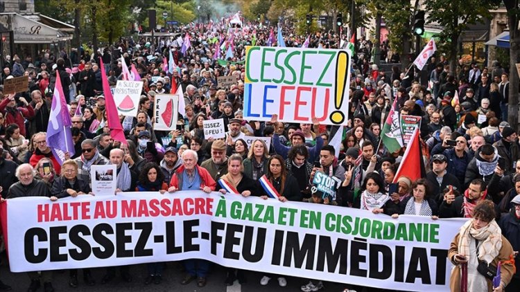 Fransa'daki Hristiyan kuruluşlar, Gazze'ye saldırıların 'insanlık dışı' olduğunu belirterek ateşkes çağrısı yaptı