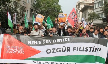 Almanya Başkonsolosluğu önünde Gazze protestosu