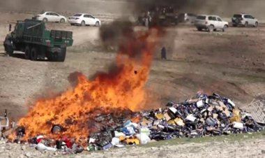 Afganistan İslam Emirliği, tonlarca uyuşturucuyu imha etti