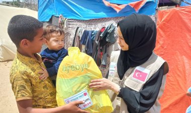 Yetimler Vakfı'ndan Gazze'de çadırlarda yaşayan mazlumlara yardım eli