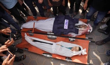 Filistinli gazeteci ile oğlu, terör rejimi tarafından katledildi