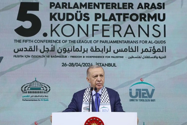 Cumhurbaşkanı Erdoğan: İşgalci zalimler karşısında dik duran Filistin'in yiğit evlatlarını saygıyla selamlıyorum