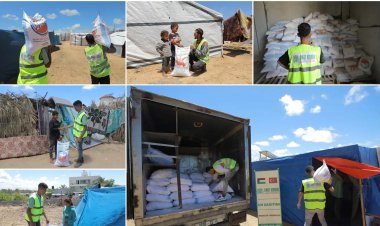 Umut Kervanı'ndan Gazze'ye un yardımı