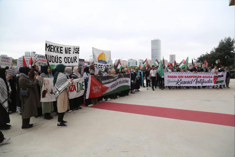 Türkiye'deki üniversitelerde 'Gazze'ye Destek Yürüyüşleri' devam ediyor