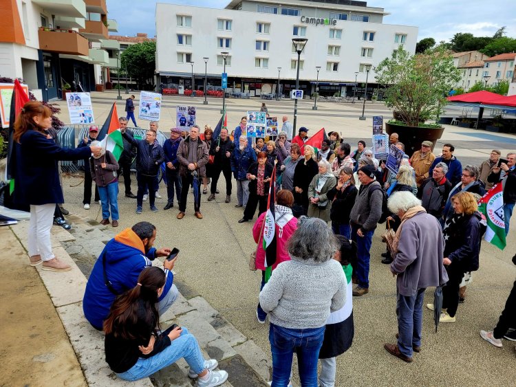 Eylemler meyvesini verdi: İşgalci İsrail'in Paris'teki Uluslararası Savunma ve Güvenlik Fuarı'na katılımı engellendi