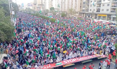 Pakistan Cemaat-i İslami'den Filistin'e destek gösterisi: "Tüm Gözler Refah'ta"