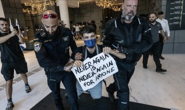 İsraillilerden Gazze soykırımına karşı eylem