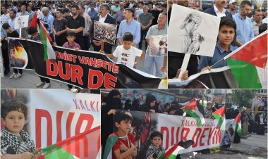 Siyonist rejimin Nuseyrat katliamı Batman'da protesto edildi