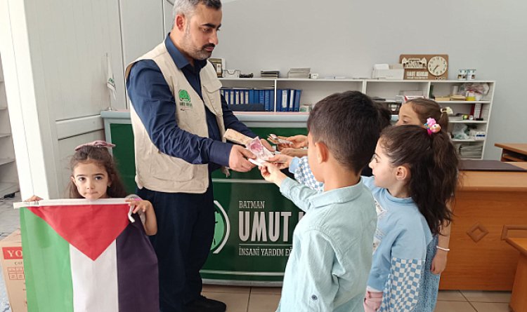 Umut Kervanı'ndan çocuklara "Harçlıklar Gazze'ye" çağrısı