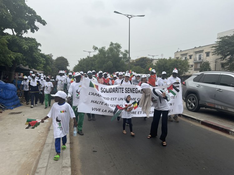 Senegal'de Filistin'e destek yürüyüşü düzenlendi