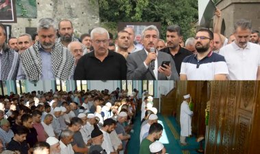 Siirt ve Bitlis'te şehid Heniyye için gıyabe cenaze namazı ve basın açıklaması