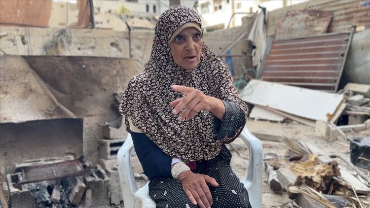 Filistinli yaşlı kadın: Ölümü kendi gözlerimle gördüm