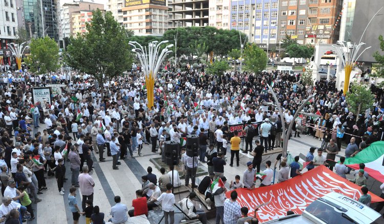 Batman'da binler Gazze için yürüdü