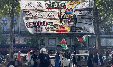 Paris'te Filistin'e destek gösterisi düzenlendi