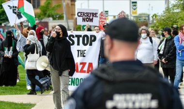 Michigan Üniversitesi'ndeki Filistin'e destek gösterisinde 4 kişi gözaltına alındı