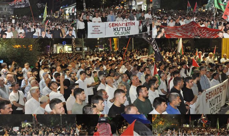 On binlerce Batmanlı düzenledikleri yürüyüşle Heniyye'nin katledilmesini protesto etti