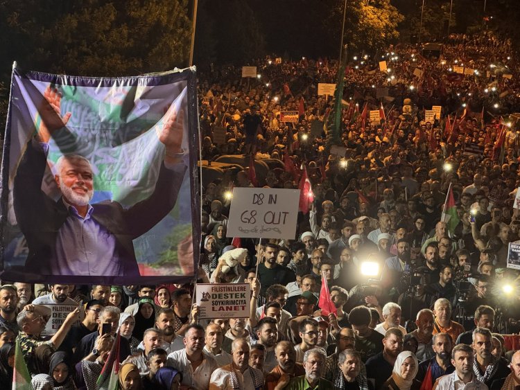 Şehid İsmail Heniyye'nin son çağrısına Ankaralılar geniş katılım gösterdi