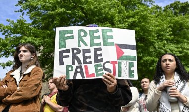 ABD'de Filistin destekçisi grup, Georgetown Üniversitesi'nde gösteri düzenledi