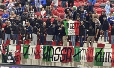 İtalyan taraftarlar, İsrail-İtalya maçında İsrail'i protesto etti