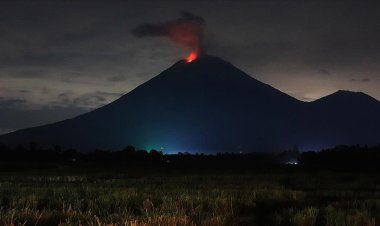 Endonezya'daki Semeru yanardağı bir günde 10 kez patladı