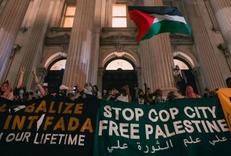 New York'ta Gazze'deki soykırım protesto edildi