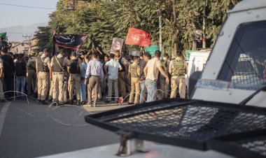 Hizbullah Lideri'nin şehid edilmesinin ardından Keşmir'de protestolar patlak verdi