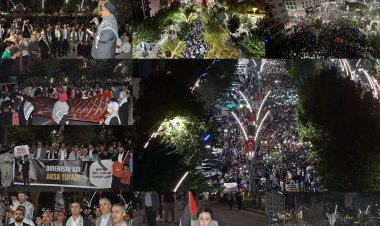 Batman halkı on binler halinde Aksa Tufanını selamladı