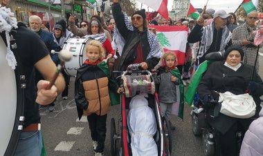 İsveç'te işgal rejiminin Gazze ve Lübnan'a yönelik saldırıları protesto edildi