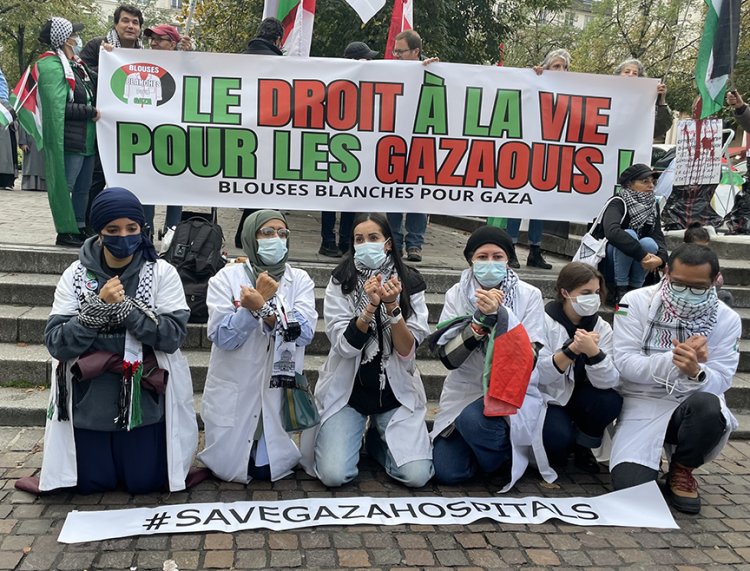 Paris’te Gazze ve Lübnan’a destek gösterisi düzenlendi