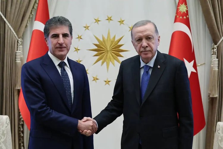 Cumhurbaşkanı Erdoğan, Neçirvan Barzani'yi kabul etti