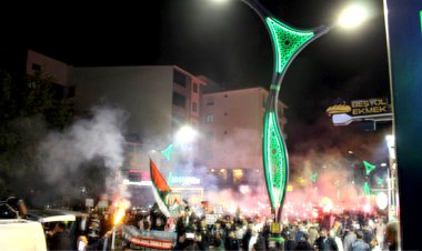Bingöl’de Gazze için meşaleli yürüyüş düzenlendi