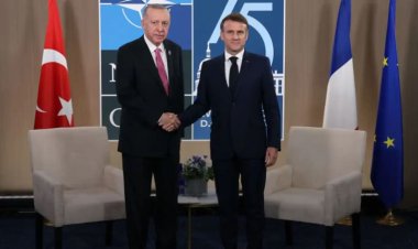 Cumhurbaşkanı Erdoğan, Fransa Cumhurbaşkanı Macron ile görüştü