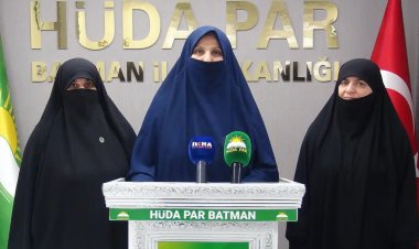 HÜDA PAR Batman Kadın Kollarından, DEM'li Sönük'e tepki