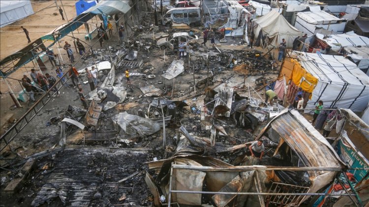 Katil İsrail, yine Gazze'de çadırları bombaladı, 6 kişi şehid oldu