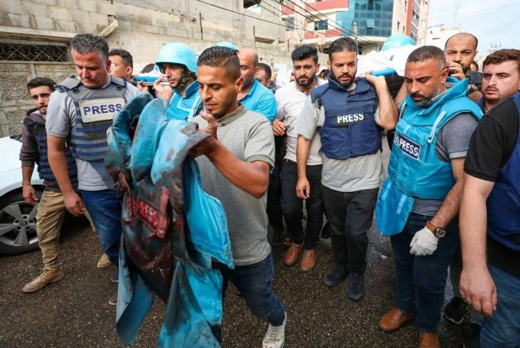 Katil İsrail'in Gazze saldırılarında şehid olan gazeteci sayısı 189'a çıktı