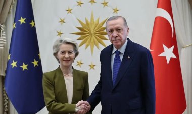 Cumhurbaşkanı Erdoğan, AB Komisyonu Başkanı Leyen ile görüştü
