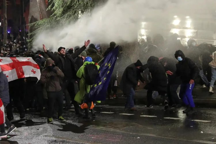 Gürcistan'da devam eden protestolarda 224 gösterici gözaltına alındı